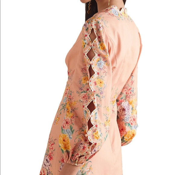 Zimmerman Zinnia Scallop Mini Dress - Picture 4 of 10